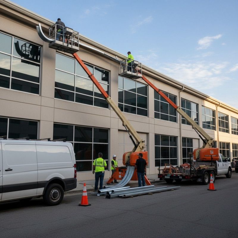 Commercial Gutter Replacement detail