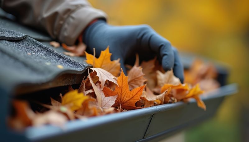 Gutter Cleaning in Autumn